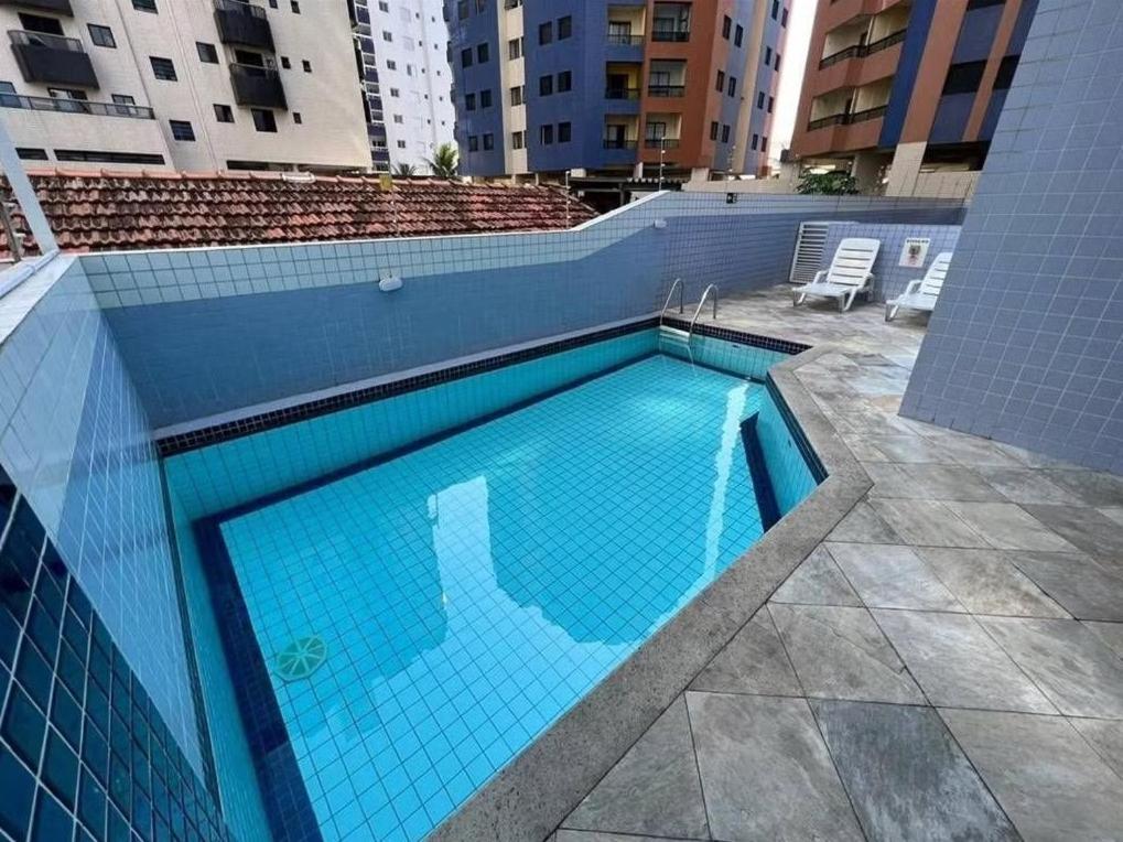 Apto Vista Mar, 8 Pessoas, Varanda Gourmet, Pe Na Areia! Praia Grande  Bagian luar foto