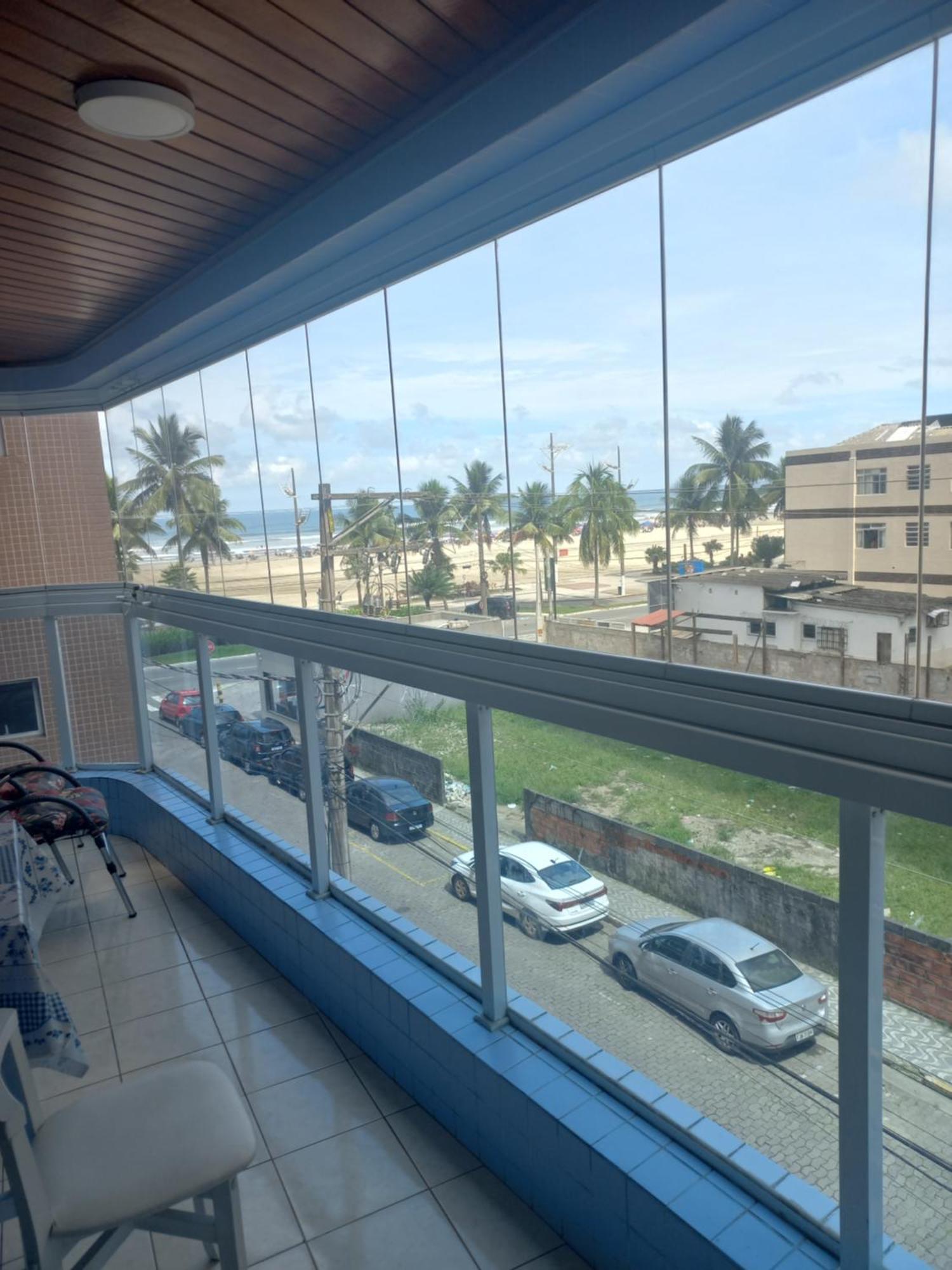 Apto Vista Mar, 8 Pessoas, Varanda Gourmet, Pe Na Areia! Praia Grande  Bagian luar foto