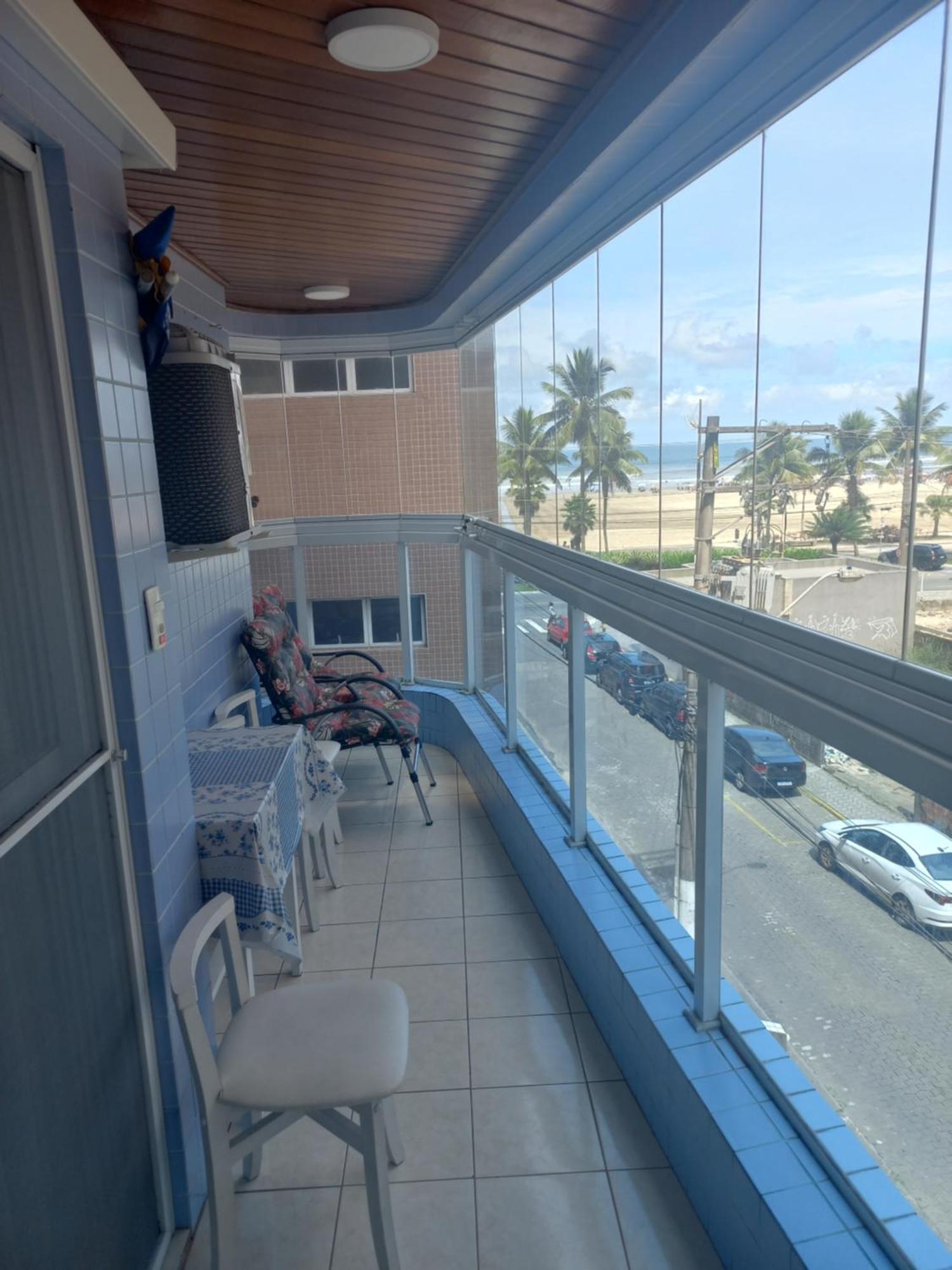 Apto Vista Mar, 8 Pessoas, Varanda Gourmet, Pe Na Areia! Praia Grande  Bagian luar foto